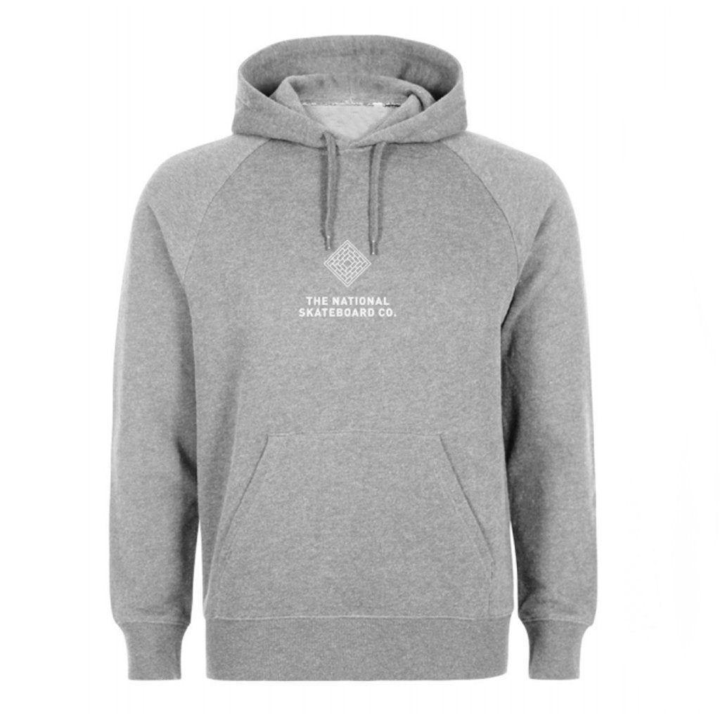 The National Skateboard Co. Classic Hoodie - Heather Grey - Aylesbury Skateboards