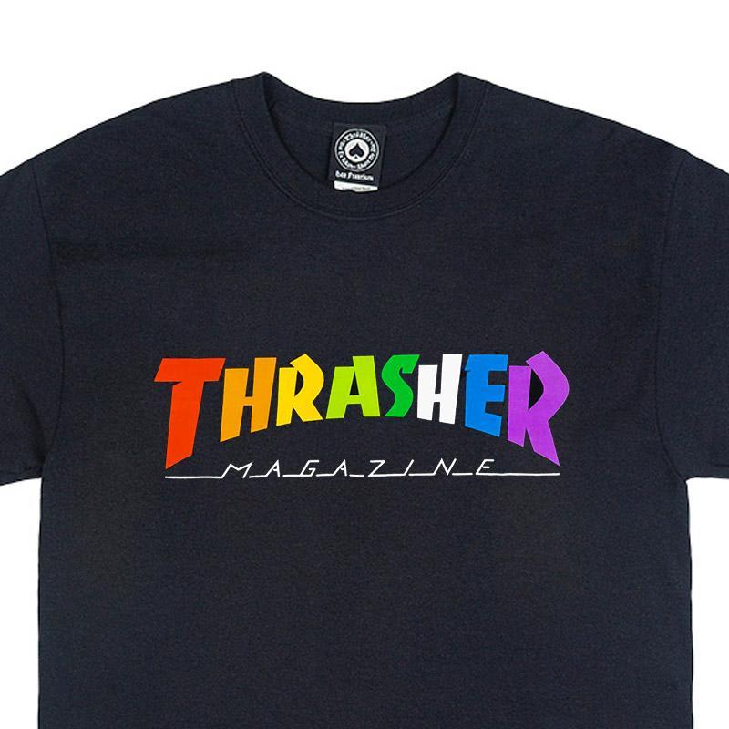 Thrasher Rainbow Mag T-Shirt - Black