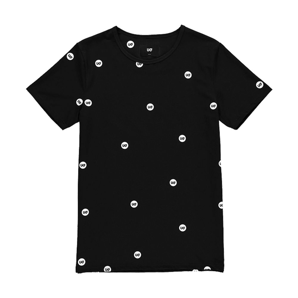 UKF Pattern T-Shirt (Black) - Aylesbury Skateboards