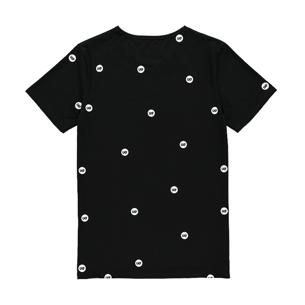 UKF Pattern T-Shirt (Black) - Aylesbury Skateboards
