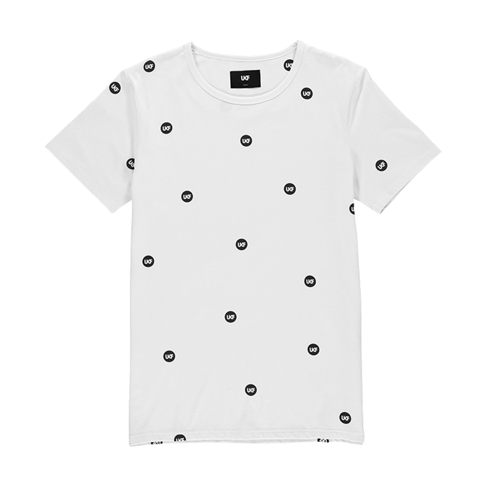 UKF Pattern T-Shirt (White) - Aylesbury Skateboards