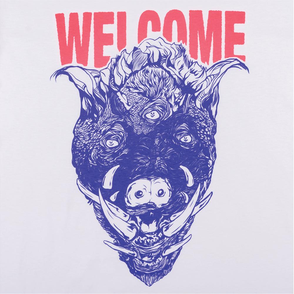 Welcome Hog Wild T-Shirt - White - Aylesbury Skateboards UK