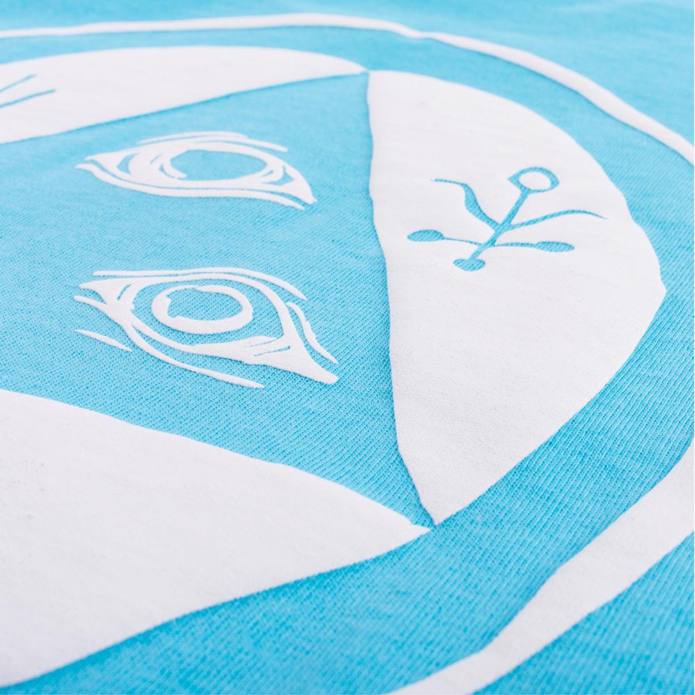 Welcome Talisman Mono T-Shirt - Blue-White Puff Print - Aylesbury Skateboards UK