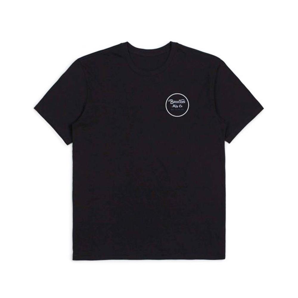 Brixton Wheeler II Short Sleeve Premium T-Shirt - Black-Blue - Aylesbury Skateboards UK