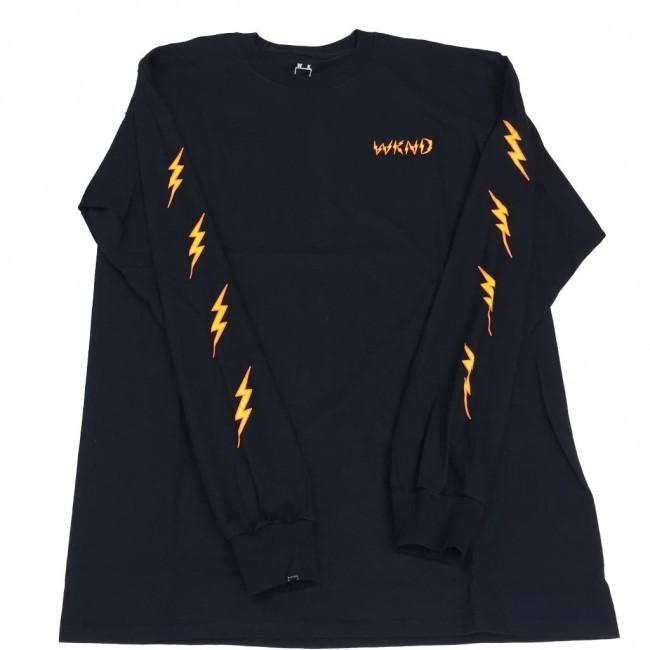 WKND Ghost Bolts Long Sleeve T-Shirt - Black - Aylesbury Skateboards UK