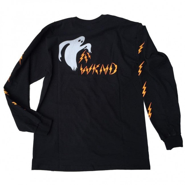 WKND Ghost Bolts Long Sleeve T-Shirt - Black - Aylesbury Skateboards UK