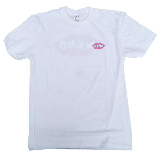 WKND Lips Are Sealed T-Shirt - White - Aylesbury Skateboards UK