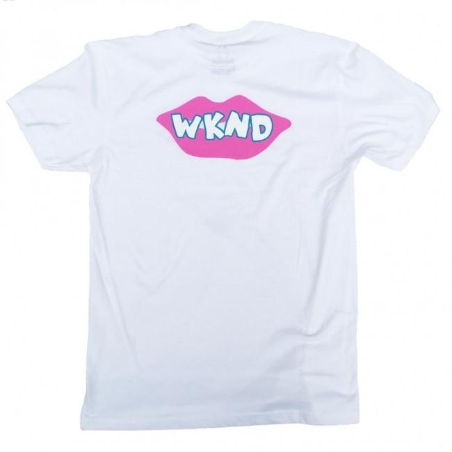 WKND Lips Are Sealed T-Shirt - White - Aylesbury Skateboards UK