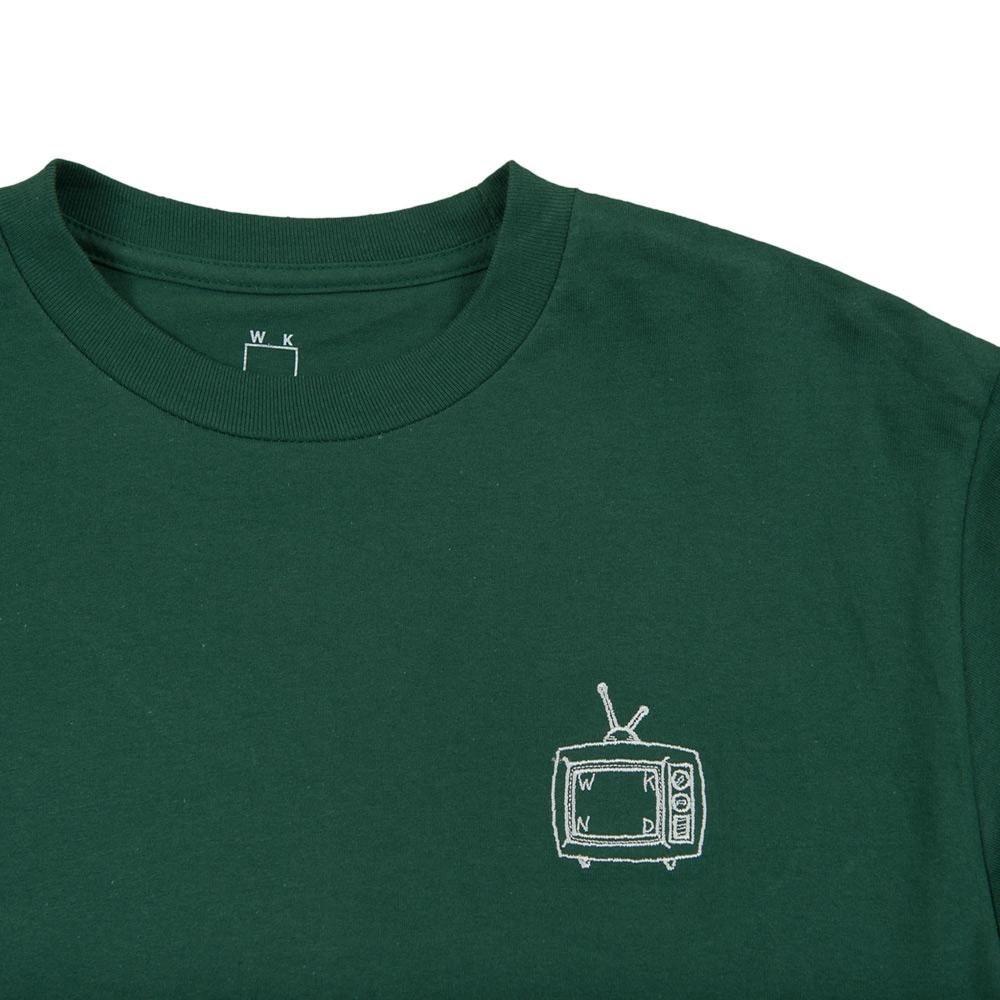 WKND TV L-S T-Shirt - Forest Green - Aylesbury Skateboards UK