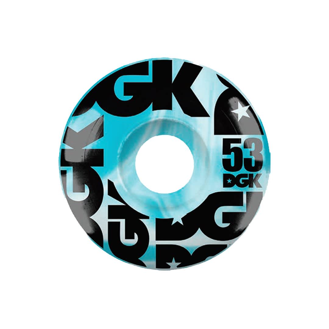 DGK Swirl Formula Green Skateboard Wheels - 53mm